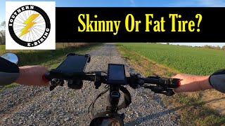 What is the Difference Between Fat Tires and Skinny Tires on Ebikes?