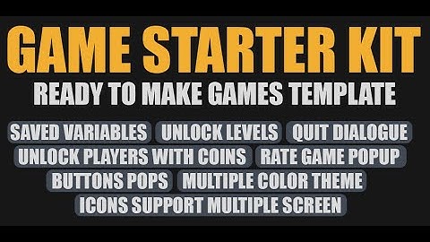 Game Starter Kit Template for Construct 3