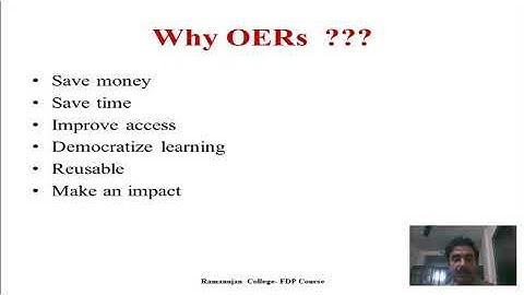 Role of OERs in Education