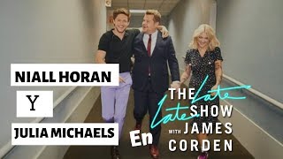 Niall Horan y Julia Michaels en Late Late show #1 [Subtitutado]