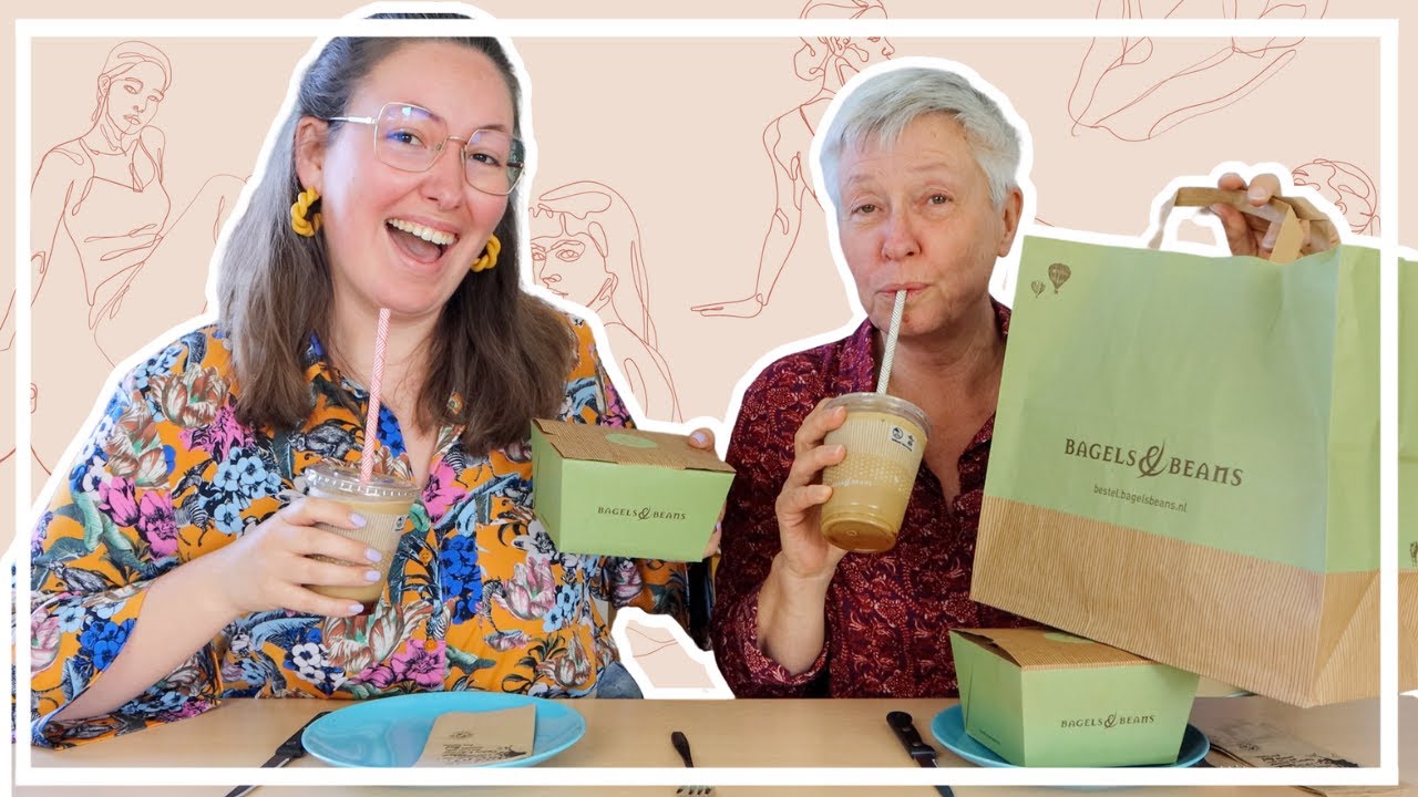 BAGELS & BEANS MUKBANG MIJN MOEDER 🥯 Irina Touw YouTube
