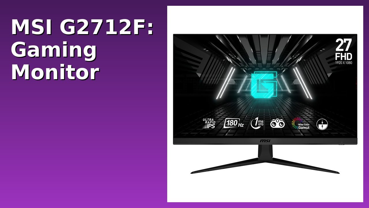 REVIEW (2026): MSI G2712F: Gaming Monitor. ESSENTIAL details