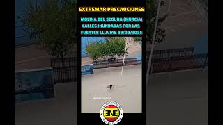 MOLINA DEL SEGURA (MURCIA)CALLES INUNDADAS POR LAS FUERTES LLUVIAS 29/09/2025 #españa #parati