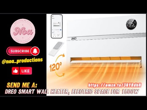 Dreo Smart Wall Heater, Electric Space Heater for Bedroom 1500W, 120 ...