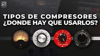 ¡TIPOS de COMPRESORES y DONDE DEBEMOS USARLOS! // Compresor VCA, FET, VARI-MU y ÓPTICO.