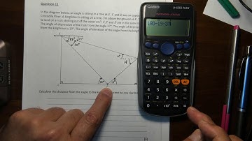 G11 Nov 2018 exam P2 Q11 Solving triangles Trig