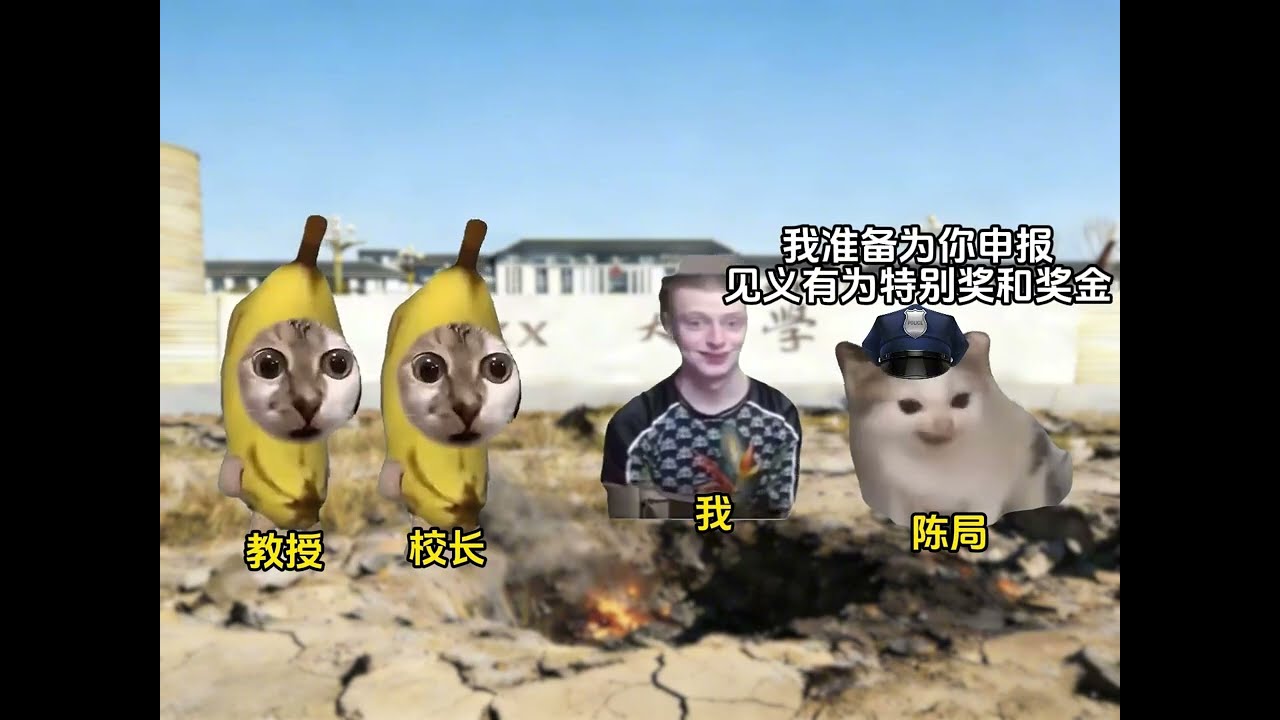 做课业时在学校旁意外挖到地雷！！！  #猫meme #猫meme故事 #猫meme小剧场 #搞笑