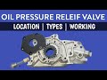 How oil pressure relief valve prv works types and working explained