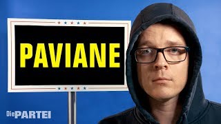 Die PARTEI & Nico Semsrott - Peinlich-Politische Powerpoint Präsentation (PPPPP) zum Thema: Paviane
