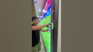 Technician is adjusting the module#leddisplay #ledscreen #leddisplayscreen #ledwall