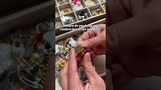 Where do you keep your random brooches and pins? #broochesandpins #jewelry #jewelryaddict #brooch