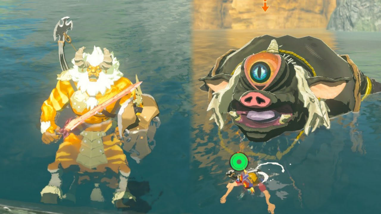Teaching Monsters to SWIM! Zelda Breath of the Wild YouTube