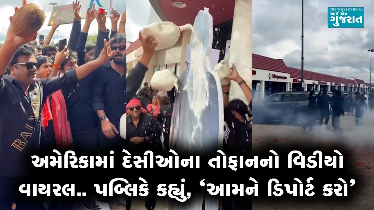 અમેરિકામાં દેસીઓના તોફાનનો વિડીયો વાયરલ.. પબ્લિકે કહ્યું, ‘આમને ડિપોર્ટ કરો’
