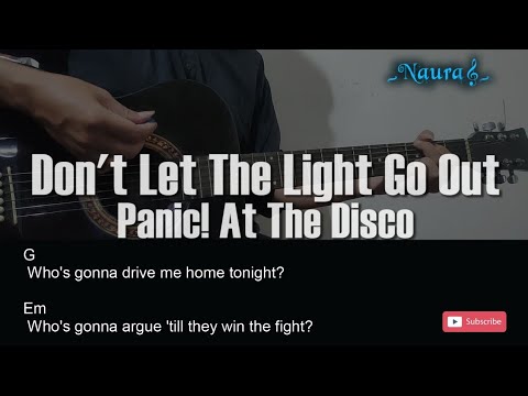 Panic! At The Disco - Don't Let The Light Go Out Guitar Chords Lyrics