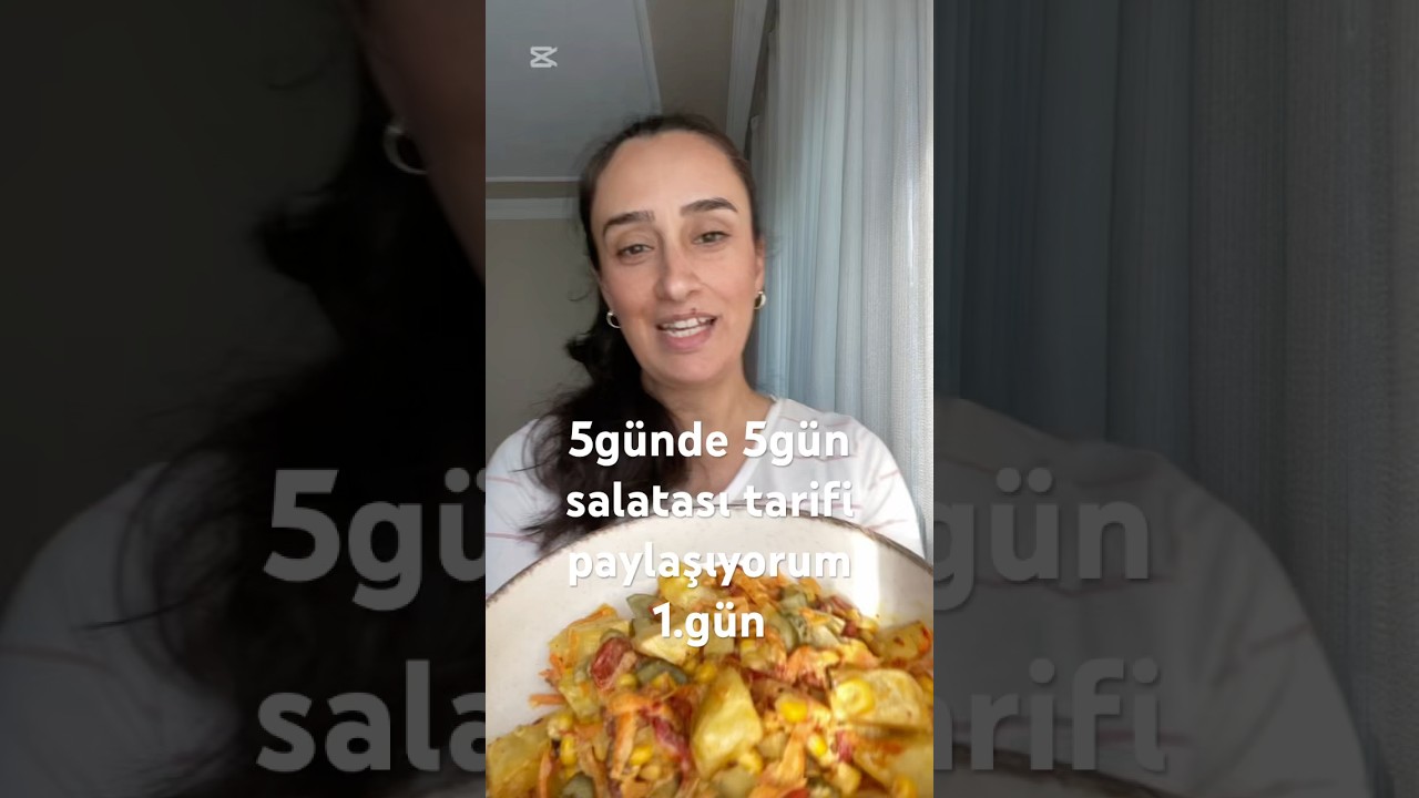 Beş günde beş gün salatası tarifi paylaşıyorum birinci gün hardal’da patates salatas