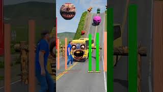 Massive Truck &amp; Car | Beamng Crash - A Visual Feast #shorts #beamng #vfx #beamngdrive