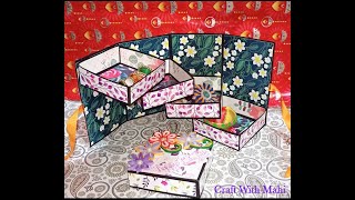 Tower Gift Box for Diwali/How to make Box Card/DIY Handmade Diwali Gift
