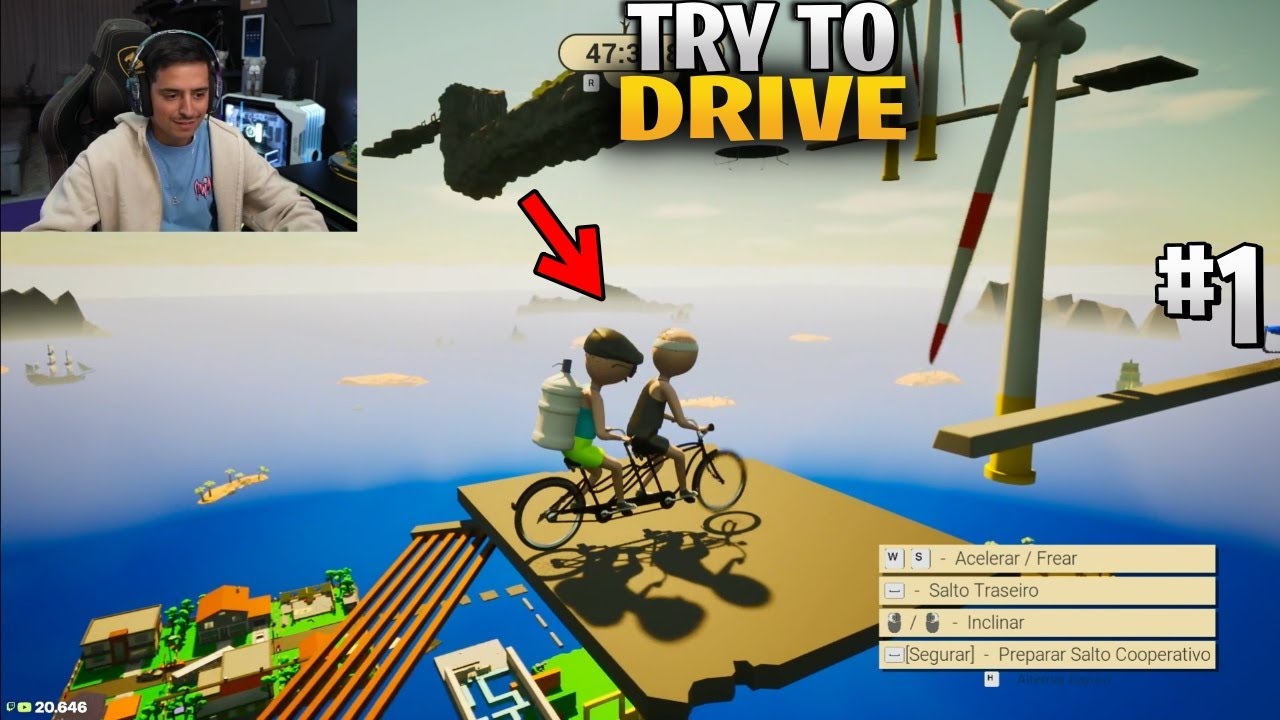 CORINGA JOGANDO TRY TO DRIVE COM LUPAC