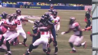 Seahawks vs Falcons 24 26 Victory Oct 16, 2016 [Christine Michael's TouchDown!  7-0]