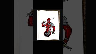 DEADPOOL Drawing 🔴 #art #shorts #deadpool