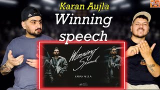 Reaction on : Winning Speech | Karan Aujla | Mxrci | ReactHub