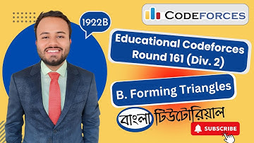 B. Forming Triangles | Educational Codeforces Round 161 (Div. 2) | 1922B | Codeforces