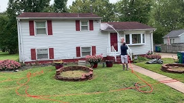Roof Softwash - Quick Demo - Maverick Softwash System with Sidewinder Pro