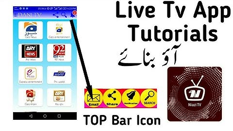 5-How to change and customize top bar icons and manu type || Complete guide