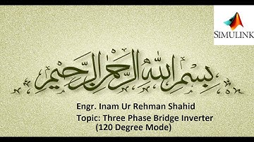 Three Phase Inverter 120 Degree in Matlab Simulink
