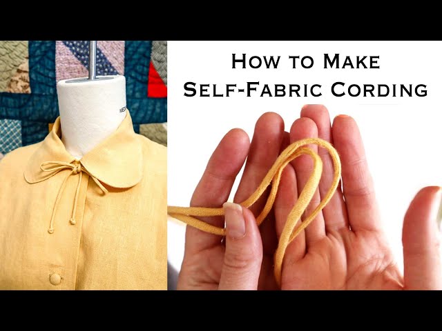 How to Make Self Fabric Cord- Decorative Cording for Vintage