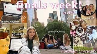 FINALS VLOG: study with me for 72 hours! student living in NYC @ Fordham Uni 📚 productive & cramming