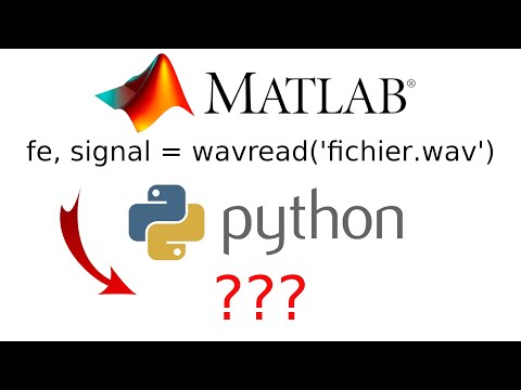 Python: commande pour lire un fichier wav? Quel équivalent au wavread sous Matlab. Comment charger