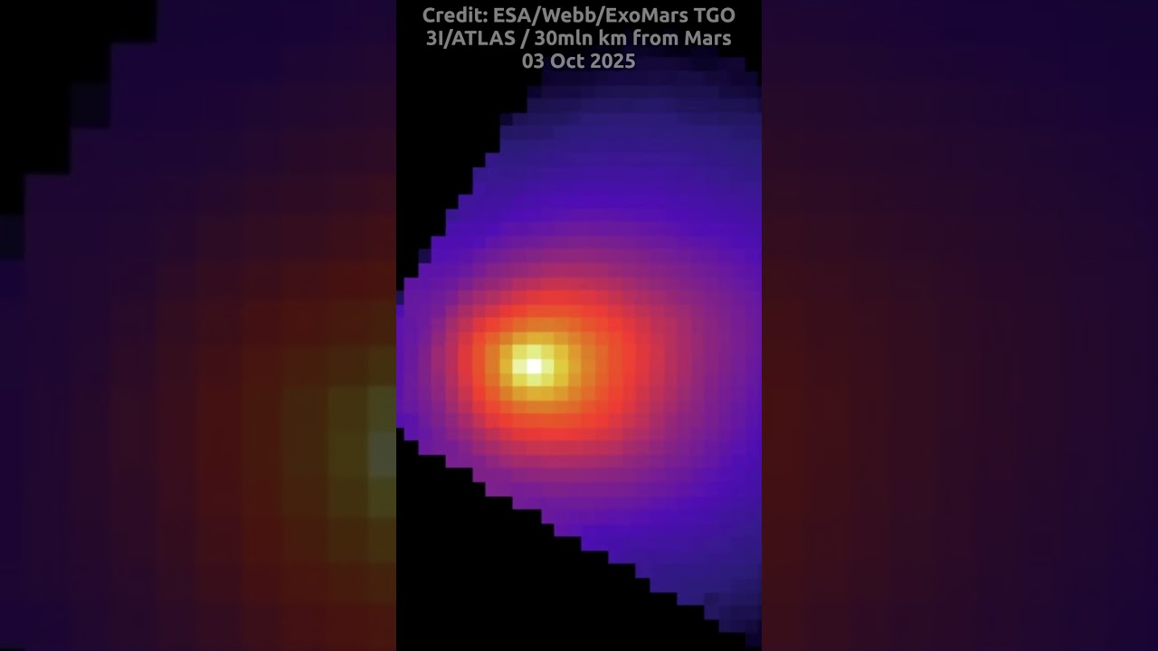 ☄️ESA’s Mars Orbiters Capture Rare View of Interstellar Comet 3I/ATLAS (with Webb Image)