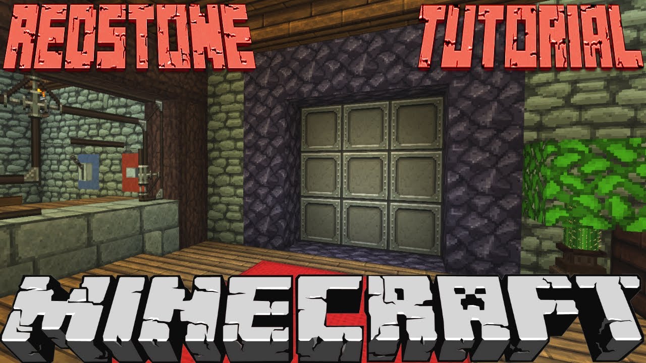Minecraft Tutorial - Hidden Password Lock - YouTube