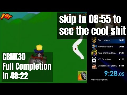 Crash Bandicoot Nitro Kart 3D [Nokia] - 100% Speed Run in 48:22 (Live Commentary)