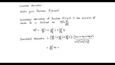 directional derivative