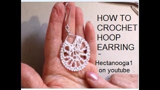 HOW TO CROCHET HOOP EARRINGS on a metal ring wire ring, Jewelry making, diy
