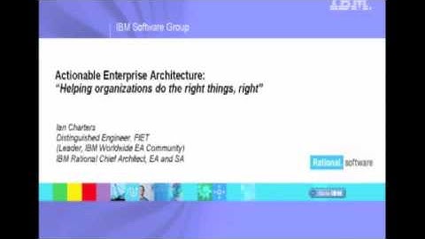 Expert view on Enterprise Architecture