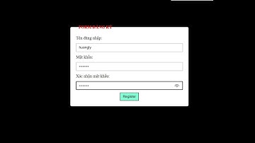 Javascript -form đăng ký người dùng