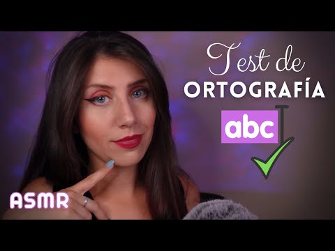 ASMR • TEST de ORTOGRAFÍA súper relajante - Roleplay para Dormir