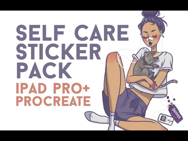 Self Care Sticker Pack / ipad pro and procreate/ jacquelindeleon