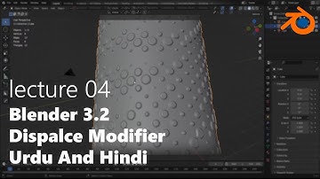 How to use Displacement modifier In blender| Urdu And Hindi