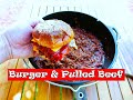 Burger und Pulled Beef / Pork . Hamburger.  Dutch Oven Rezepte. One Pot Recipe