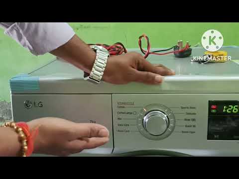 LG 7 Kg 5 Star Inverter Front Load Washing Machine  FHM1207SDL Touch Control Fully-Automatic demo
