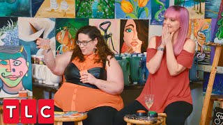 Heather and Whitney's Date and Paint! | My Big Fat Fabulous Life