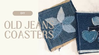 DIY Denim Coasters I Old Jeans Recycle I Old Jeans Craft