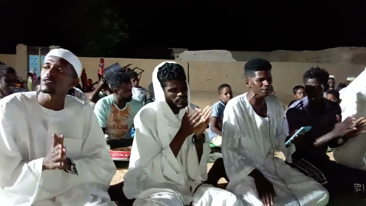 المولد النبوي بقرية شرفت بحضور الشيخ آدم المادح الإمام أحمد وأيمن سليمان والاخوان