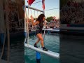 SHE ALMOST MISSED THE FINAL PLATFORM#ExtremeChallenge #AdrenalineRush #viralreelschallenge #usareels