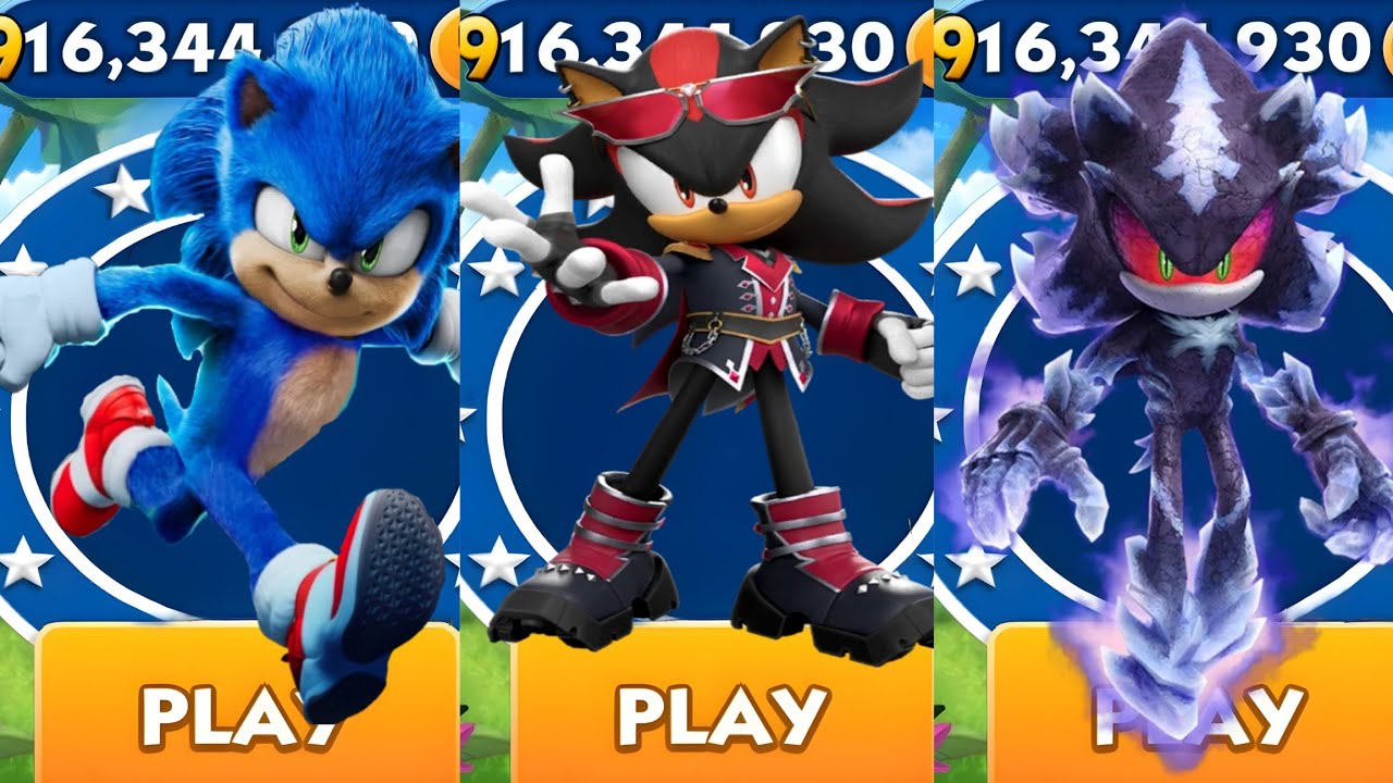 Sonic Dash - Sonic vs Idol shadow vs Mephiles - All Characters Unlocked ...