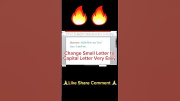 shortcut keys to change small letters in capital letters #asmr #shorts #shortcutkeys #computer #bc